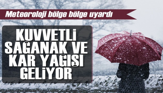 Sıcaklılar azalıyor! Meteoroloji den kuvvetli sağanak ve kar yağışı uyarısı