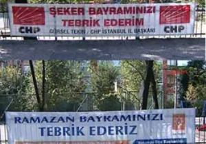 Pankartlarla BAYRAM SAVAŞI