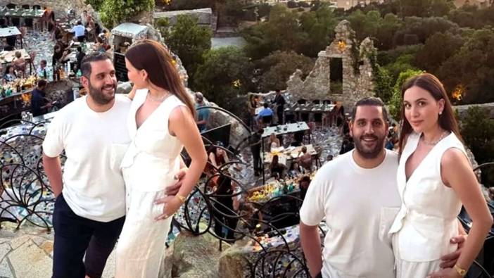 Elif Engin ve Ahmet Emin Ahlatcı çifti balayı için Sardinya da