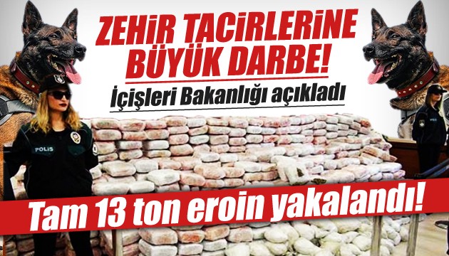İçişleri Bakanlığı duyurdu: Zehir tacirlerine büyük darbe