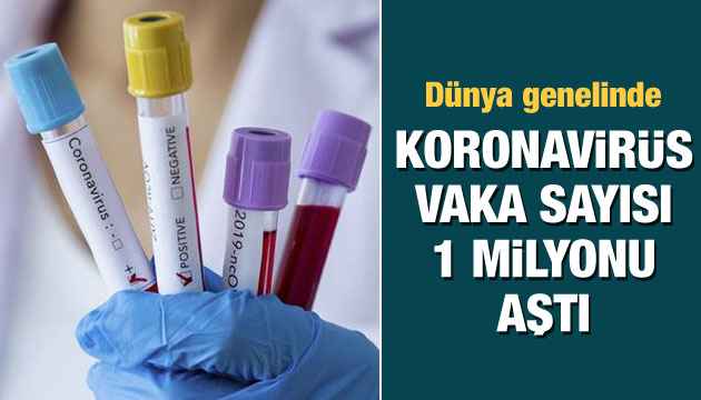 Koronavirüs vaka sayısı 1 milyonu aştı!