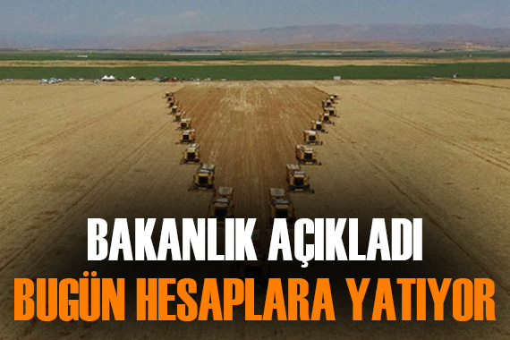 Tarımsal destekleme ödemeleri bugün hesaplara yatıyor