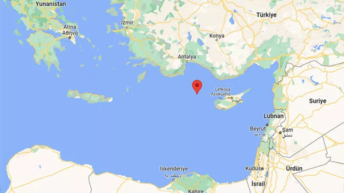 Akdeniz de korkutan deprem