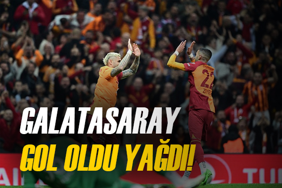 Galatasaray, evinde 6 golle kazandı
