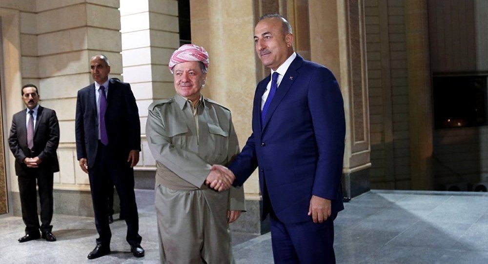 Çavuşoğlu, Barzani ile görüştü