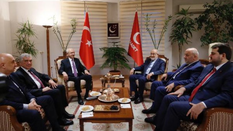 Kemal Kılıçdaroğlu ndan Temel Karamollaoğlu na  tezkere  ziyareti