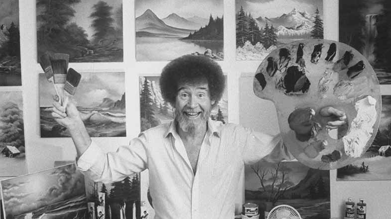 Bob Ross’un eserleri bu sergide