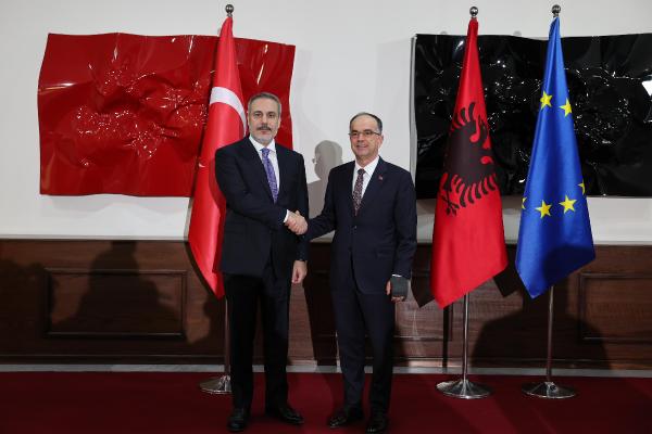 Bakan Fidan, Arnavutluk Cumhurbaşkanı Begaj tarafından kabul edildi
