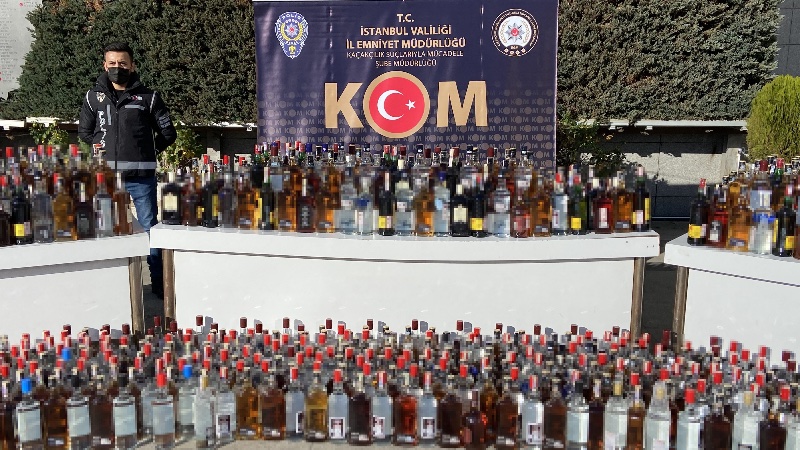 İstanbul da  sahte içki  operasyonu: 10 gözaltı