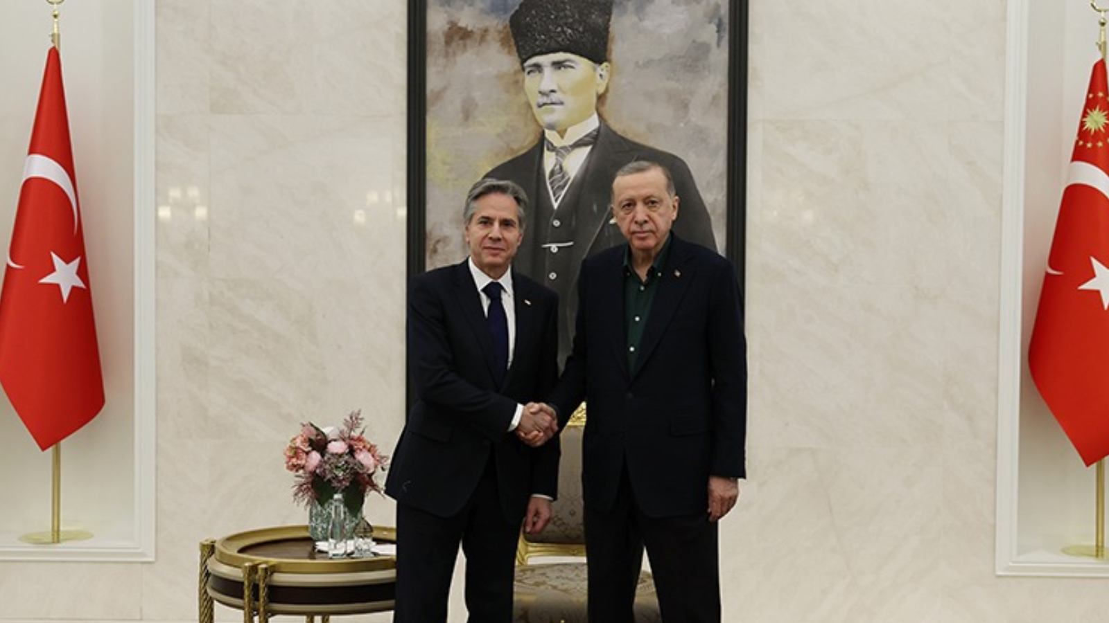 Cumhurbaşkanı Erdoğan, Blinken ile görüştü