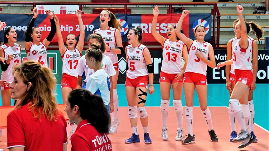 16 Yaş Altı Kız Voleybol Milli Takımı Avrupa Şampiyonu