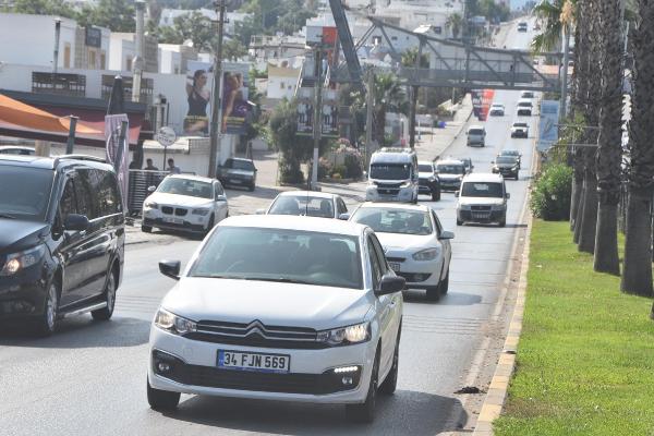 Bodrum dan 2,5 günde 110 bin araç çıkış yaptı