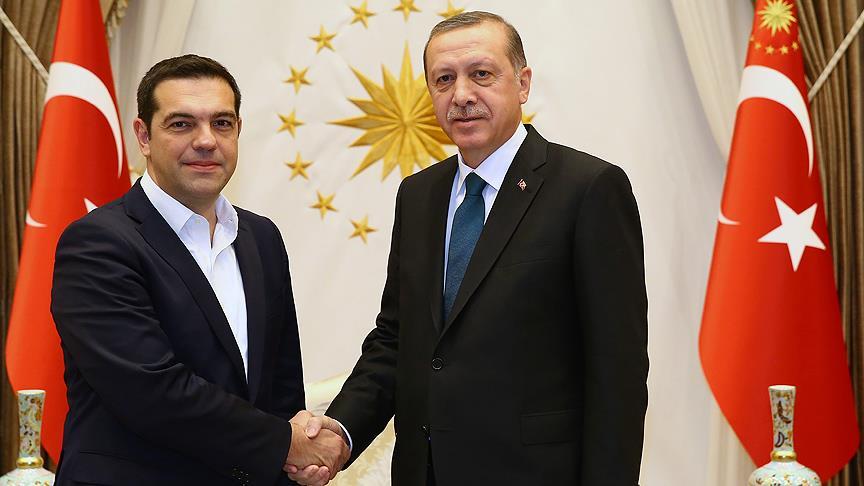 Erdoğan, Çipras ile Kıbrıs ı görüştü
