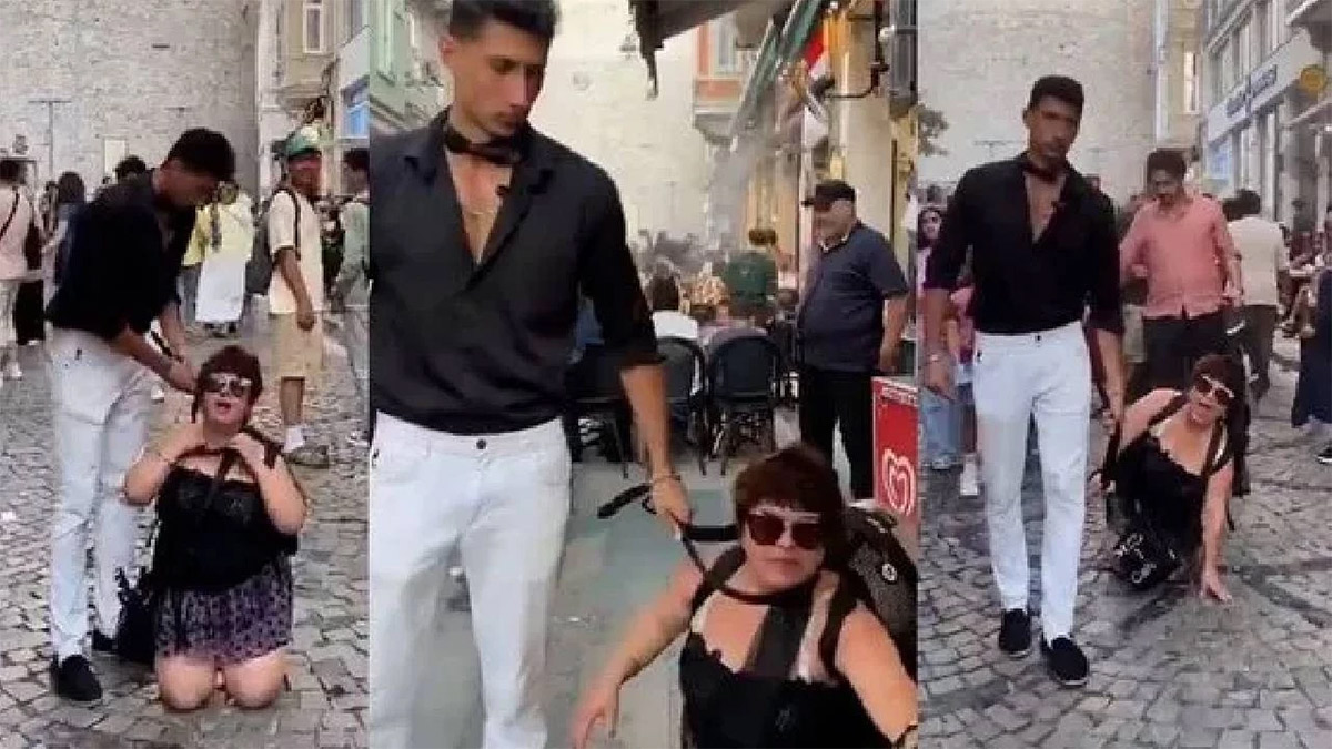 Beyoğlu nda kadına tasma takıp dolaştırmıştı! Cezası belli oldu