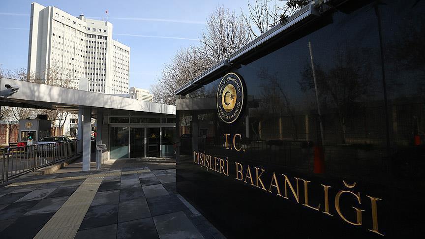 Dışişleri nden Yunanistan a kınama