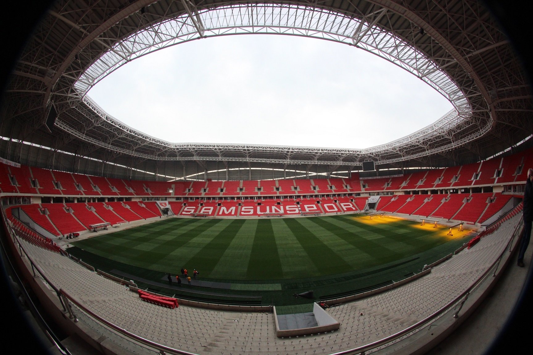 Samsun 19 Mayıs Stadyumu nda milli maç hazırlığı yapılıyor