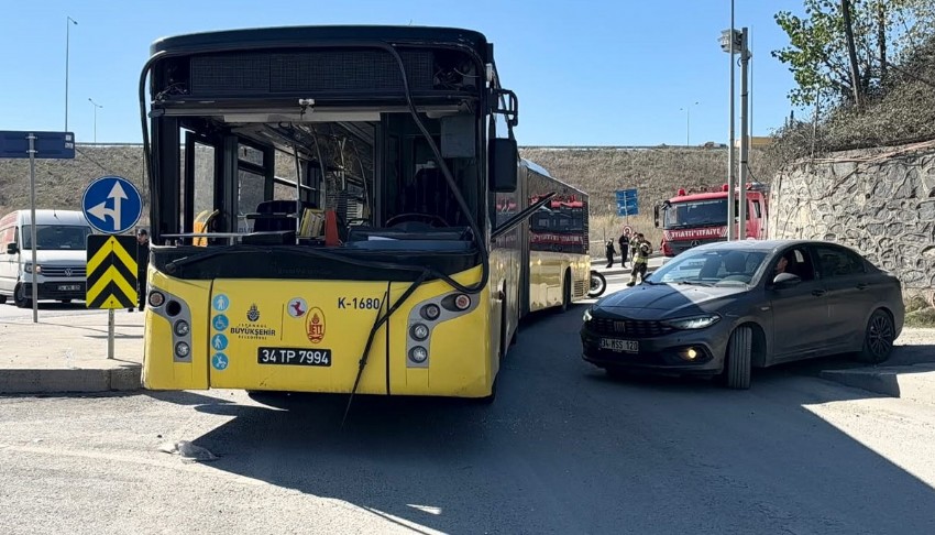 Sultangazi’de otobüs duvara çarptı: 4 yaralı