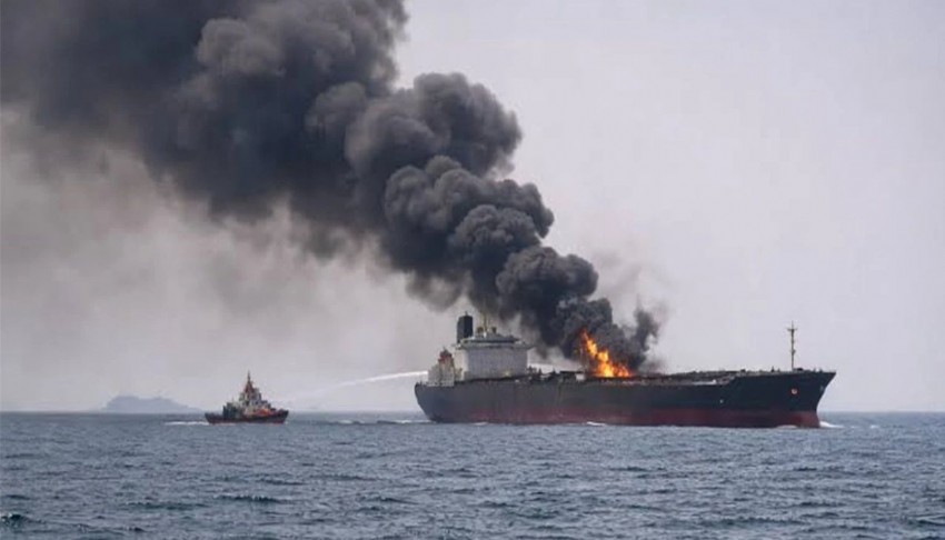 İran: Basra Körfezi'nde petrol transferi yapan 4 gemi vuruldu