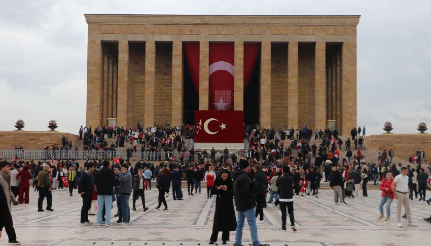 Anıtkabir’de Cumhuriyet Bayramı coşkusu