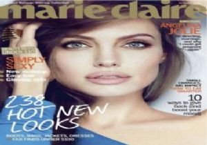 Angelina Jolie den Marie Claire e Eğlenceli Pozlar 