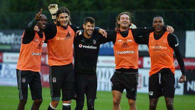 Beşiktaş ta neşeli idman