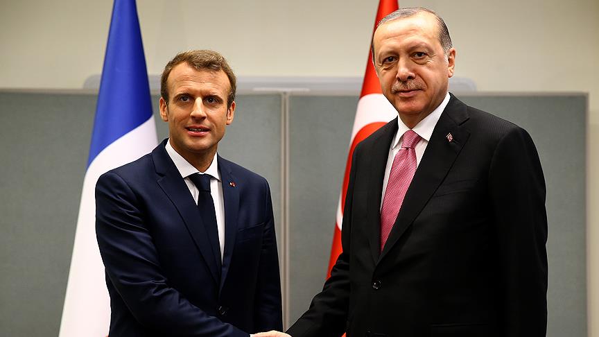 Erdoğan, Macron ile telefonda görüştü