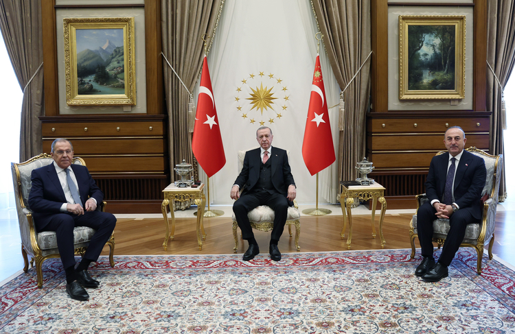 Cumhurbaşkanı Erdoğan, Lavrov u kabul etti