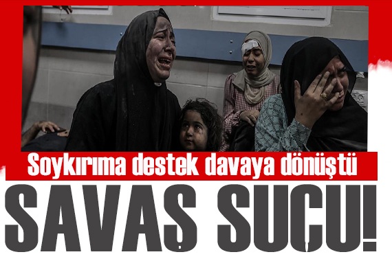 Gazze deki soykırıma destek davaya dönüştü! Savaş suçlarına ortak olunuyor