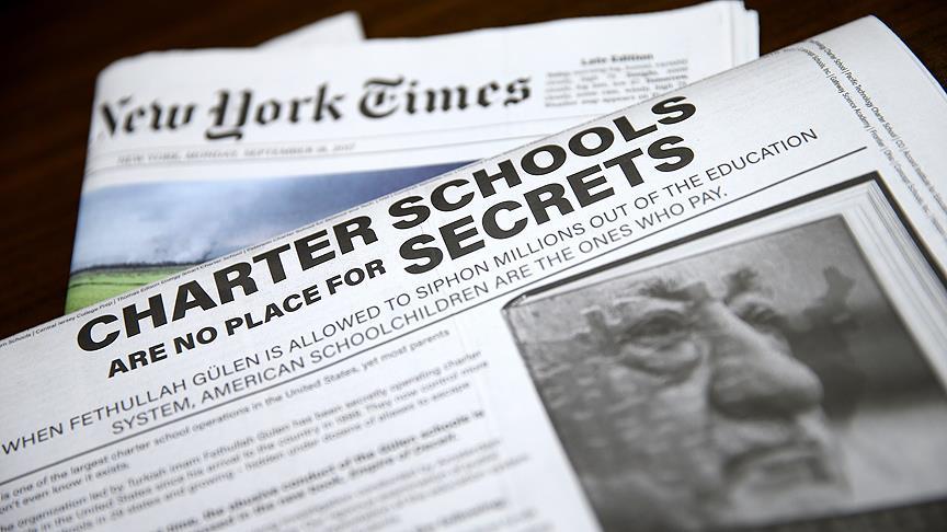 New York Times ta  FETÖ  ilanı