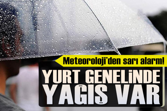 Meteoroloji den sarı alarm: Yurt genelinde yağış var! İşte 21 Mayıs hava durumu...