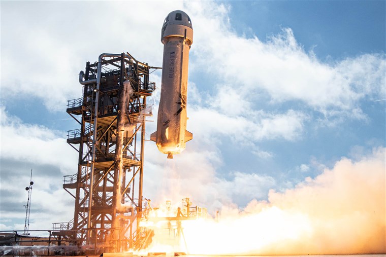 Bezos un roketi insansız test uçuşunu yaptı