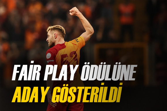 Barış Alper Yılmaz, Fair Play Ödülü ne aday gösterildi