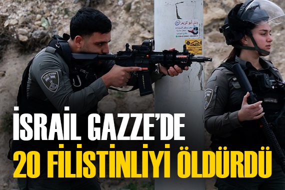 İsrail, Gazze nin kuzeyine düzenlediği saldırılarda 20 Filistinliyi öldürdü