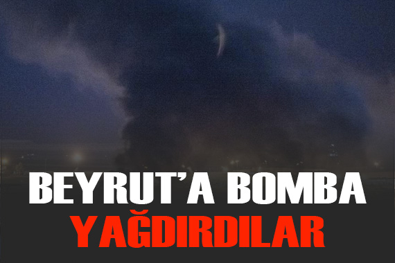 İsrail ordusuna ait uçaklar Beyrut u bombaladı