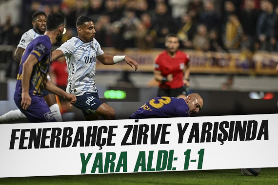 Fenerbahçe, Süper Lig deki zirve yarışında yara aldı
