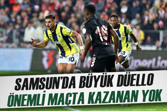 Samsun daki kritik maçta kazanan yok