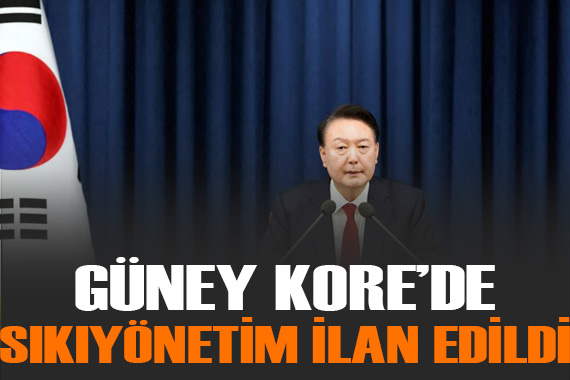 Güney Kore de sıkıyönetim ilan edildi