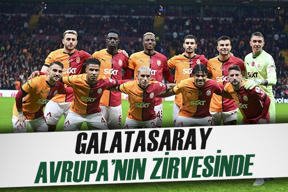 Galatasaray ın Avrupa nın zirvesinde olduğu çarpıcı istatistik