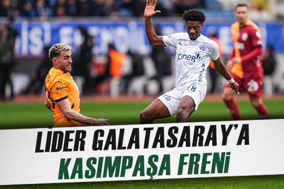 Lider Galatasaray, deplasmanda Kasımpaşa ya takıldı
