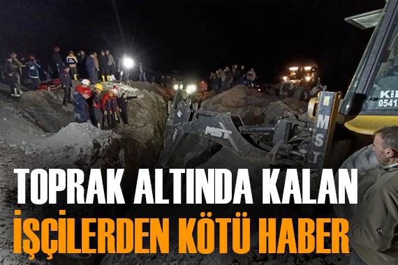 Amasya da göçük: 2 işçiden kötü haber geldi
