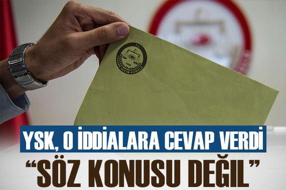 YSK açıkladı:  Elektronik seçim  söz konusu değil