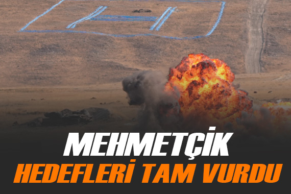 Mehmetçik,  Ateş Serbest te hedefleri tam isabetle vurdu