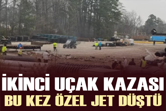 ABD de ikinci uçak kazası: Kuzey Carolina da özel jet düştü