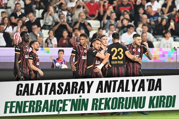 Galatasaray, Fenerbahçe nin rekorunu kırdı