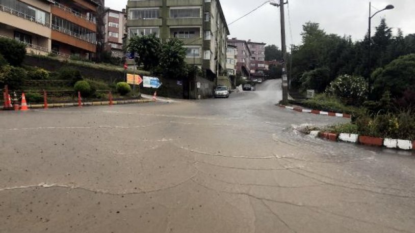 Zonguldak ta sağanak etkili oldu!