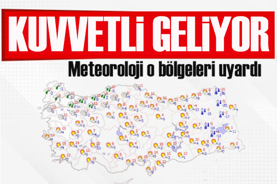 Meteoroloji den kuvvetli sağanak ve kar yağışı uyarısı