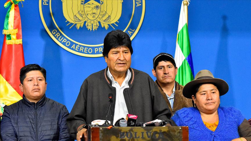 Bolivya Devlet Başkanı nın istifasına tepki