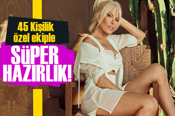 Ajda Pekkan 45 kişilik ekiple açık havaya hazırlanıyor