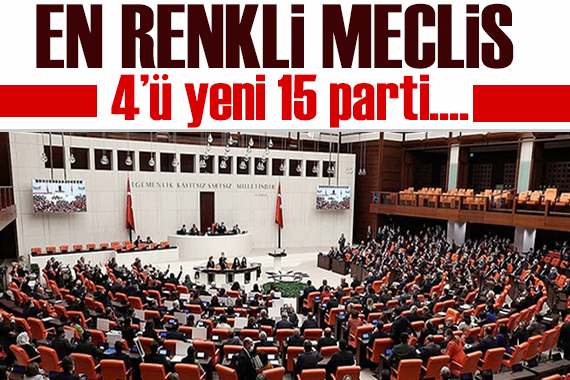 En renkli Meclis: 4 ü yeni 15 parti... Çoğunluk Cumhur İttifakı’nda!