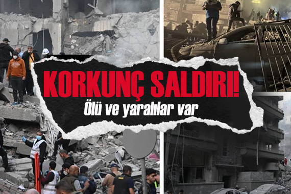 İsrail den hava saldırısı: Ölü ve yaralılar var!